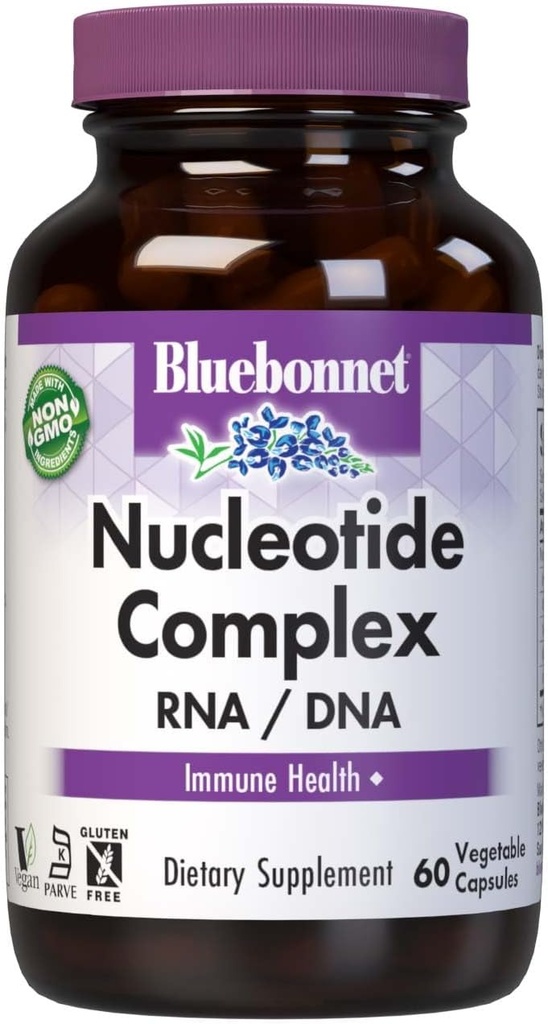 BlueBonnet Nucleotid Complex supplement, 60 Tæl, hvid