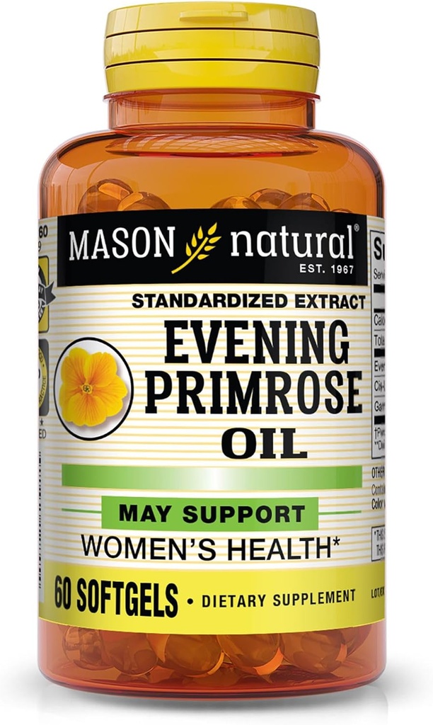 Mason Natural, Aften Primrose Oil Woman Health Softgels - 60 Ea