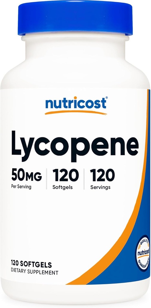 Nutricost Lycopene 50mg Softgels (120 Softgels)