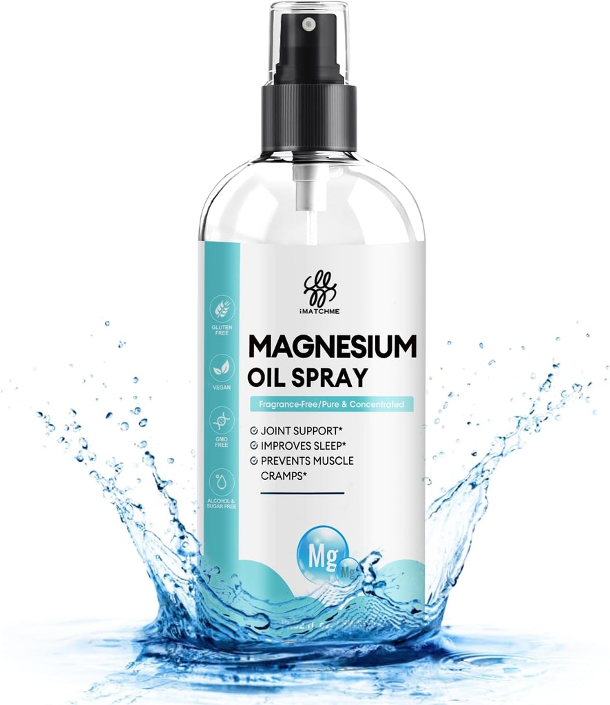 Magnesium Oil Spray - Familie Size13.19 oz Magnesium Oil for Feet & Body -Pure, Toksisk - Leg kramper, fælles sundhed & søvn støtte, Nourish hud & hår - naturlige, gamle mineraler