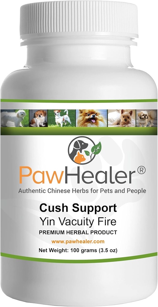 Pawhealer Adrenals: Cush- Support til Yin Fritid Fire - Herbal Remedy for Symptomer på Cushings