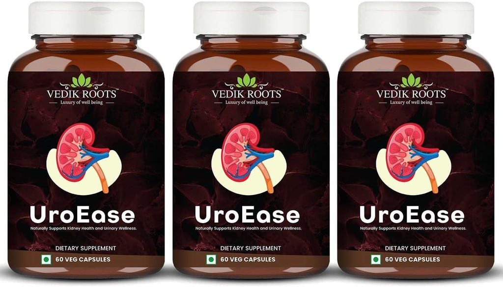 UroEase Note 124; Ayurvedic Herbal Supplement for Nyre Sundhed & Uric Acid Levels
