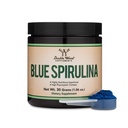 Blue Spirulina Powder - Maksimum 35% Phycocyinindhold, Superfood Powder fra Blue- Green Algae, Blander til smoothies og Protein Drinks, Plant Food Farvelægning (One Month Supply) af Dobbelt Træ