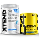 Cellucor Pre Workout & BCAA Bundle, C4 Original Pre Workout Powder, Frozen Bombsicle, 30 Servere + XTEND BCAA Powder, Freedom Ice, 30 Servere
