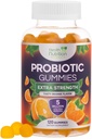 Probiotiske gummier 5 Millioner CFU - Diverse Probiotiske Strops til fordøjelsessygdomme & Gut Support Gummy til kvinder, mænd, & Kids, Daglige Probiotika supplement til immunforsvar, non-GMO, Vegan, 120 Gummies