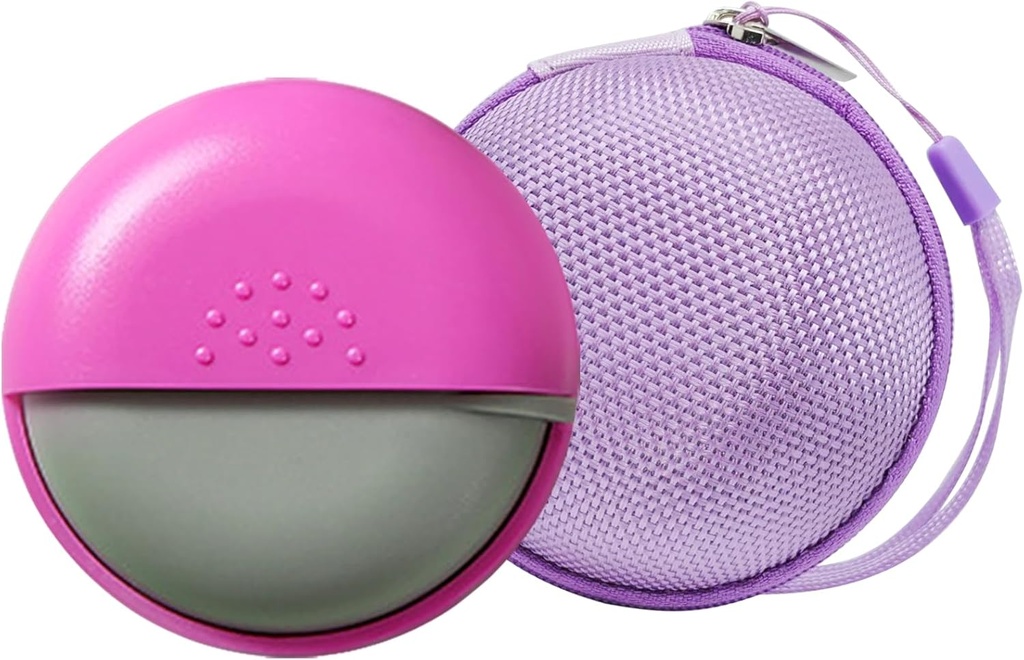 INVODA Travel Pill Organizer Cute Round Pill Box til Purse Compact Medicine Container til piller, fiskeolie, vitaminer og kosttilskud