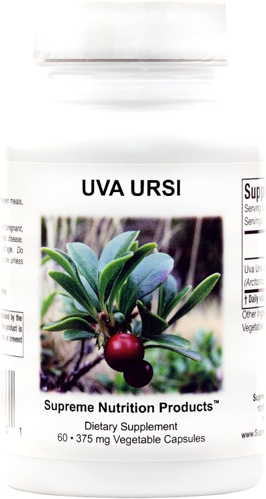 Supreme Nutrition Uva Ursi, 60 Pure Bearberry Vegetar Kapsler
