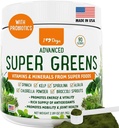 iHeartDogs Super Green til hunde med Broccoli spirer & Spirulina pulver - Sæsonallergi & immunforsvar hund grønne pulver - Vitaminer, antioxidanter & mineraler supplement til hunde