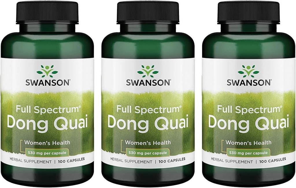 Swanson Dong Quai 530 Milligram 100 kapsler 3 pakning