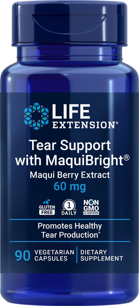 Life Extension Tear Support med MaquiBright, 90 Vegetariske Kapsler