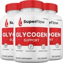 (3 Pack) Super Flow Blood Support Kapsler, SuperFlow Glycogen Pills Alle naturlige supplement, 3-måned Tilgang.