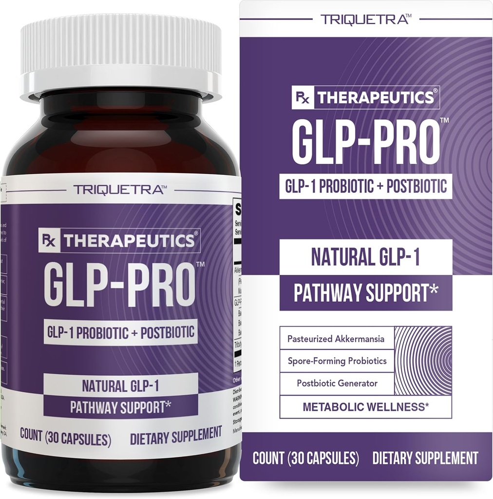 GLP- Pro ™: Probiotisk & Postbiotisk Blend for Natural GLP-1 Support - Akermansia Muct ™, ButyraGen ® Butyrate Generator & Spore Bacillus - Sund Appetit, SCFA & Metabolic Balance - 30 Greve