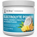 Dr. Berg Zero Sugar Hydration Keto Electrolyte Powder - Forbedret w / 1000 mg kalium & Real Pink himalayansk salt (IKKE bordsalt) - Tropical Coconut, Ananas & Orange Drink Supplement 50 Servering