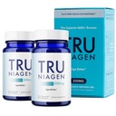 TRU NIAGEN Patenteret NAD supplement til anti-aging og celle regeneration, 300mg Niagen, 30 Servere Note 124; Understøtter cellulær energi, hjerne, muskel-Note 124; Nicotinamid Riboside (NR) Tag 1 daglig Note 124; 2 flasker