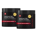 iRestore Advanced Hair Growth Supplement for Women, Hair Vitamins for Faster Hair Regrowth, Best for Hair Loss and Thinning - 1 Month Supply Each - 1 Count (Pack of 2) - Black