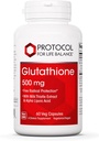 PROTOKOL FOR LIV BALANCE Glutathione 500mg - Milk Thistle and Alpha- Lipoic Acid - 60 Veg Caps