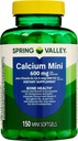 Spring Valley Calcium Mini 600 mg Plus vitamin D3, 150 Tæl, Kosttilskud, Lille Calciumpiller Bundle med Lualls 45 Diabetes Decoded