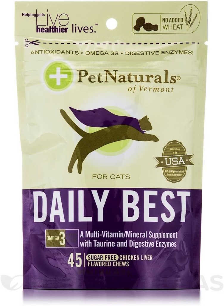 Pet Naturals Daily Best for Cats (45 tæller)