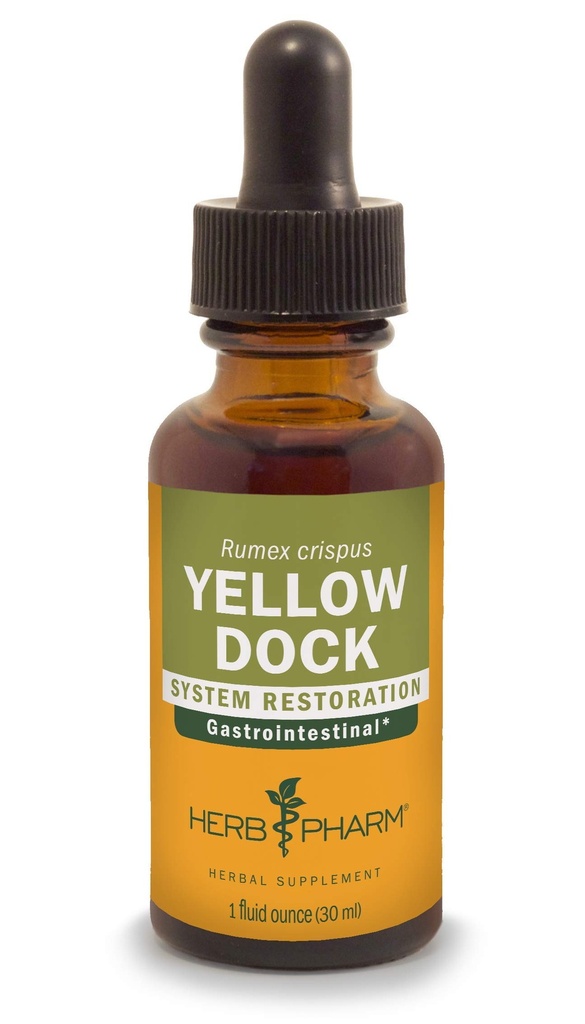 Herb Pharm Gul Dock flydende ekstrakt til fordøjelsessystemet support - 1 Ounce