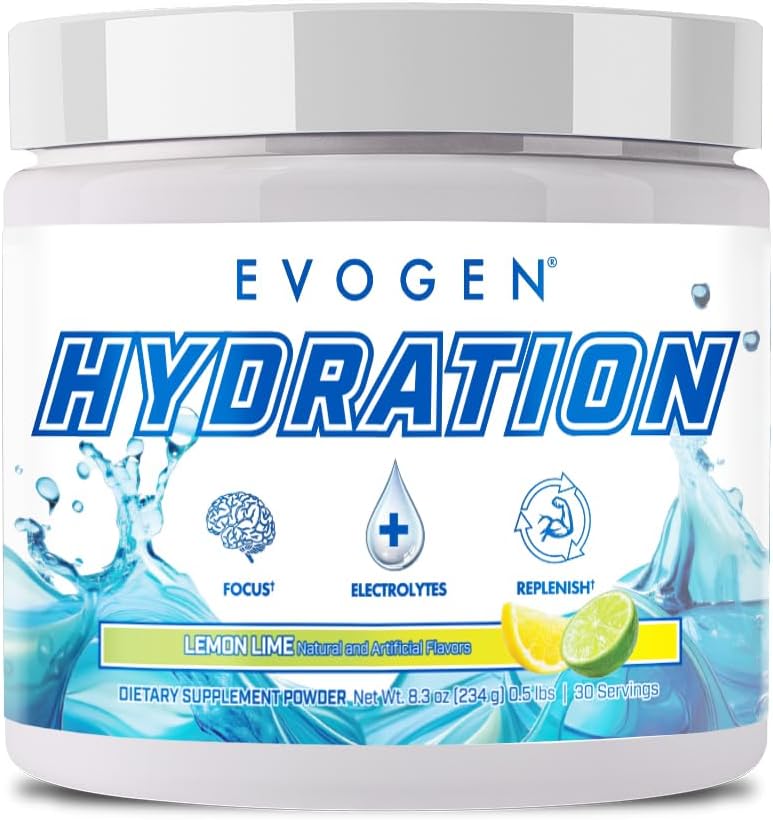 Evogen Hydration - Full Spectrum Electrolytes Powder Note 124; Sugar- Free Electrolyte Powder Supplement for Hydration, Energy, og Recovery