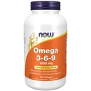 Now Foods Supplements, Omega 3-6-9 1000 mg med en blanding af Hør frø, Aften Primrose, Canola, Sort Currant og Græskarfrø Olier, 250 Softgels