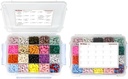 20 Segment Stor Pill sag med lufttæt forsegling - Silicone pakning vandtæt med boks med medicinering kort (20 Segment, 2 Pack)