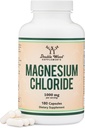 Magnesiumchlorid (cloruro de Magnesio) - 180 kapsler, 1000 mg per servering, understøtter fordøjelse og knoglerelateret sundhed - ikke-GMO og Gluten Gratis med dobbelt trætilskud