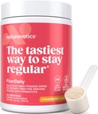 FiberDaily Delicious Fiber Powder - Organic Psyllium Husk, Agave Inulin & Sunfiber ® Guar Gum Strawberry Lemonade Drink, Sugar Free, Opløselige Fiber, Prebiotic Fiber Supplement, Vegan, 1 Måned Supply