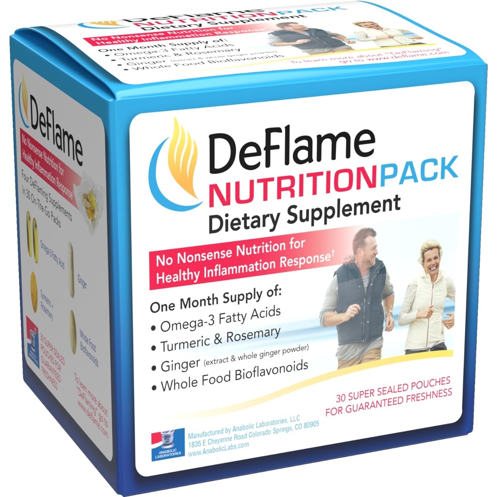 DeFlame Tendon og Ligament Kosttilskud - Clinically Formulated Joint Support Vitamin Packs til kvinder og mænd til forbedret mobilitet og Comfort Support - Lavet i USA - 1 måned Supply