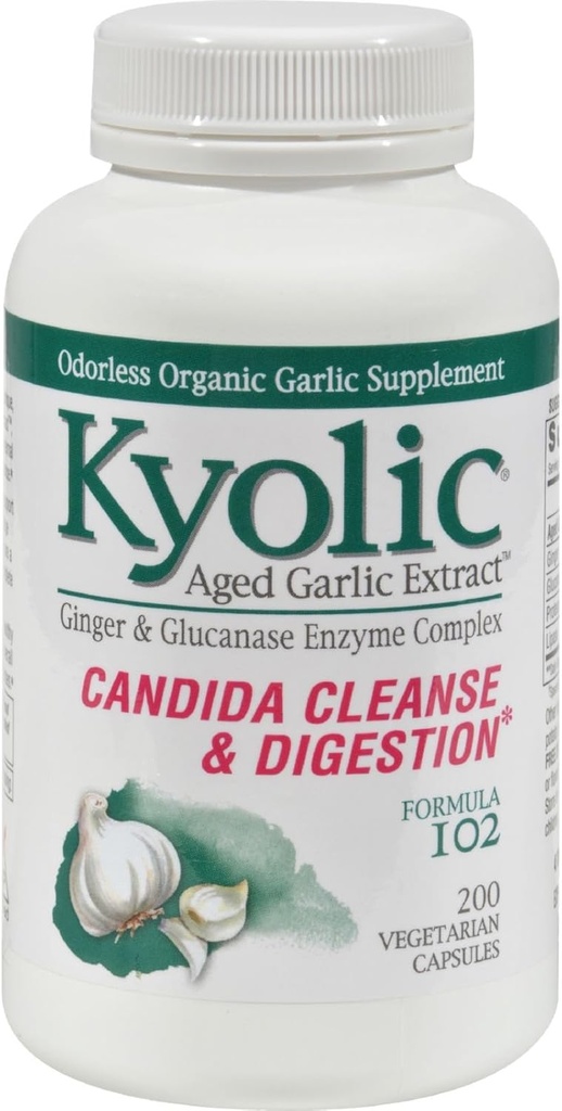 Kyolsk # 102 Hvidløg W / Enzyme Veg 200 Cap