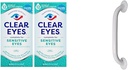 Clear Eyes følsomme øjendråber, 2 Pack og Drive Medical White Powder- Coated Grab Bar