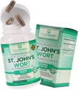 Pure Premium St. Johns Wort Capsules 500mg - Mood Support - Urter & Natural Normal Stress Supplements - St John Wort Support Positive Food for Mænd & Kvinder - 3 Months Supply - 100 Kapsler