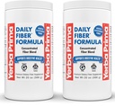 Yerba Prima Daily Fiber Formel - 20 oz Powder (Pack of 2) - Unflavored, Concentrated Blend of Opløselig / Uopløselig, Psyllium Seed Huss, Acacia Gum, Apple Fiber Supplement - Regularitet Colon Cleanser