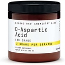 BEYOND RAW Chemistry Labs D-Aspartic Acid Powder, Muscle Development and Recovery, 30 Servings