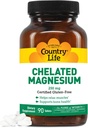 Country Life, Chelated Magnesium 250 mg, Supportes Bone and immun Health, Daily Supplement, 90 ng