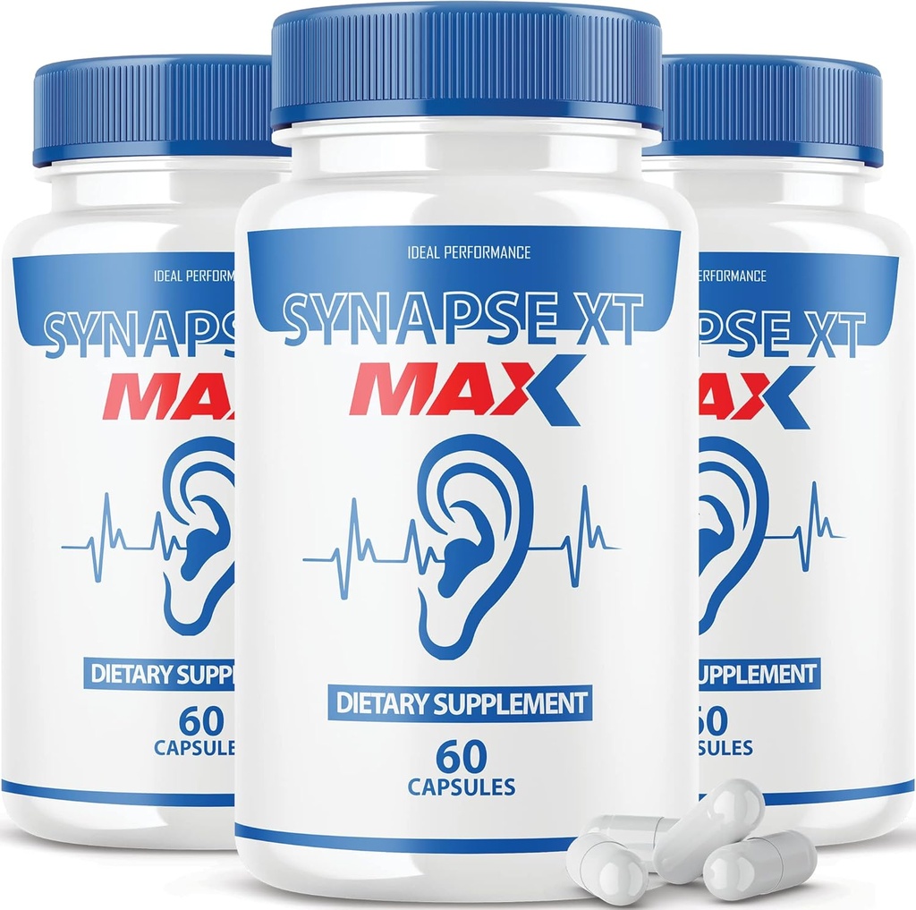 IDEAL YDEEVNE (3 pakke) Synapse XT Max Tinnitus supplement Pro Premium Relief Pills (180 kapsler)