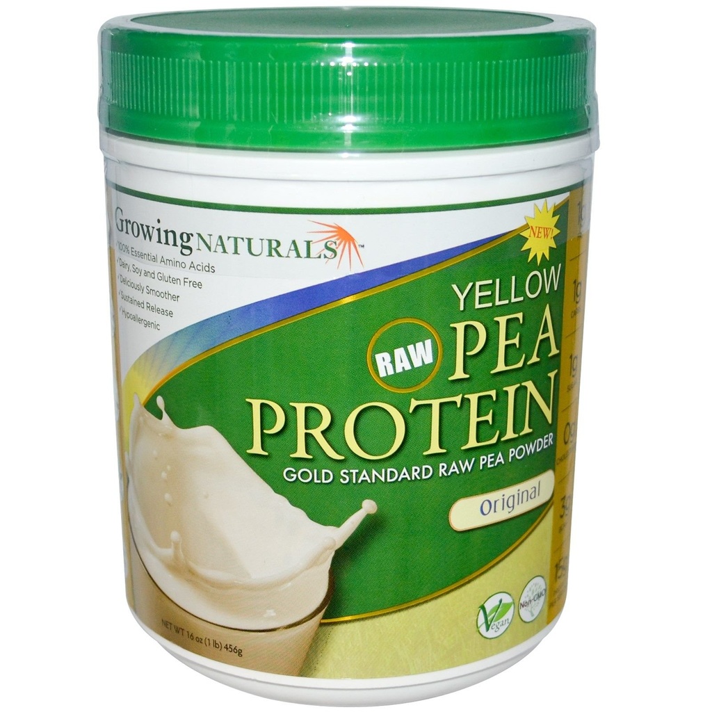 Voksende Naturals - Raw Yellow Pea Protein Original - 16 oz.