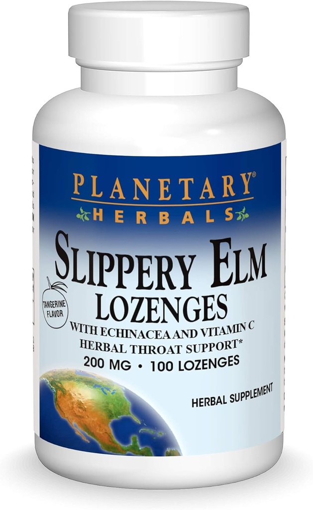 Planetariske Herbals Slippery Elm Lozenges, 100 Greve