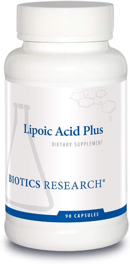 Biotics Research Lipoic Acid Plus– Alpha-Lipoic Acid, Vitamin C, Powerful Antioxidant, Promotes Eye Health, 90 Capsules