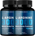 L- Arginin 3000mg nitrogenoxid supplement til mænd og kvinder - Non- GMO Vegan kapsler med Beet Root til cirkulation, Endurance, energi, Stamina, ydeevne og træning support - 90 Caps
