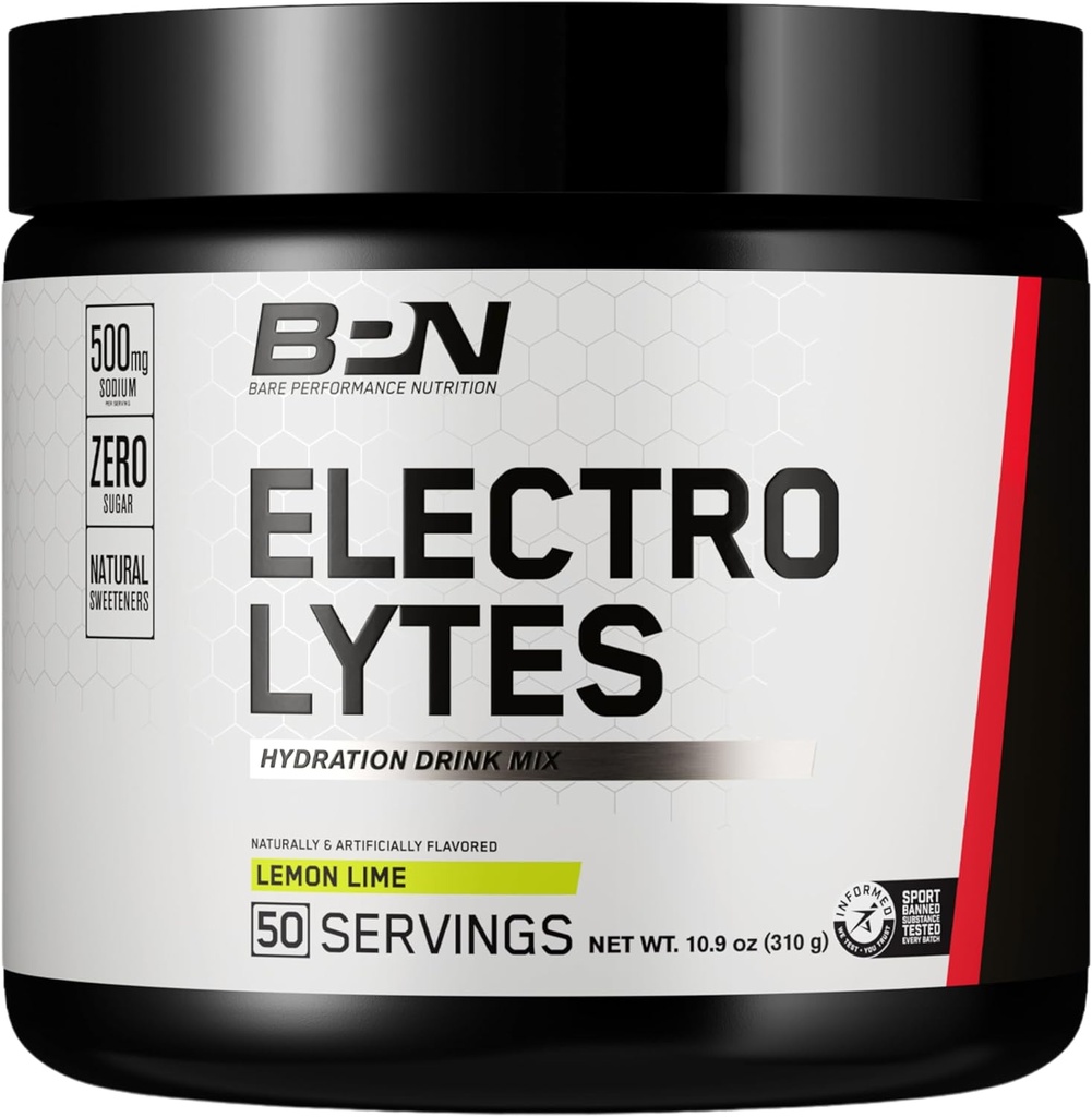 BPN Electrolytes Hydration Drink Mix 124; Sugar Free Electrolyte Powder