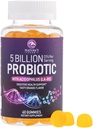 Probiotiske gummier 5 Millioner CFU - Daglig Probiotisk Gummy supplement til kvinder, Mænd & Teens - Naturlig fordøjelsessundhed, "God" Gut & Immunstøtte med 6 Pro Biotiske Strops - Orange Flavor - 60 Greve