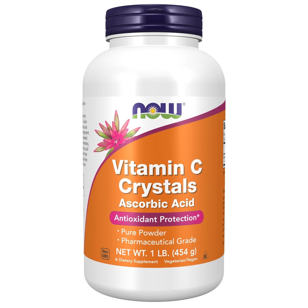 Now Supplements, Vitamin C krystaller (Ascorbic Acid), Antioxidant Protection *, 1- Pound