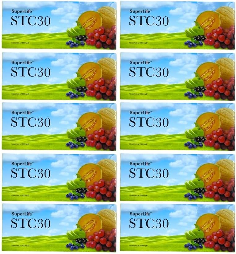 Superlife 10 Pakker STC30 Stamcelle Anti Aging Reducere Wrinkles Pimples Fine Lines Texture Superlifeworld (15 Sachets / Pack)