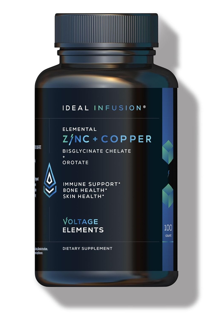 Spændingselementer Zink Bisglycinate + Oroter 245mg med kobberchelat: Muskel & Hud Sundhed, Hormonbalance - Elemental Zink 50mg (100 Servere) Vegan