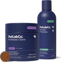 PetLab Co. - Hund Tandrensning & Gut Health Bundle: Hund Dental Formel for frisk ånde, Sunde tænder & Gums & Probiotika for Gut Sundhed, Sæsonlige Allergier, Hud & Øre Gær