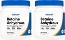 Nutricost betain vandfri trimethylglycin (TMG) Pulver 500G (2 flasker)