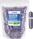 XPRS Nutra Størrelse 00 Tomme kapsler - 1000 Count Tomme Gelatine kapsler - Piller gør det selv Capsule Fyldning - Fyldbar Pille Gel Caps til DIY kosttilskud (lilla perle)