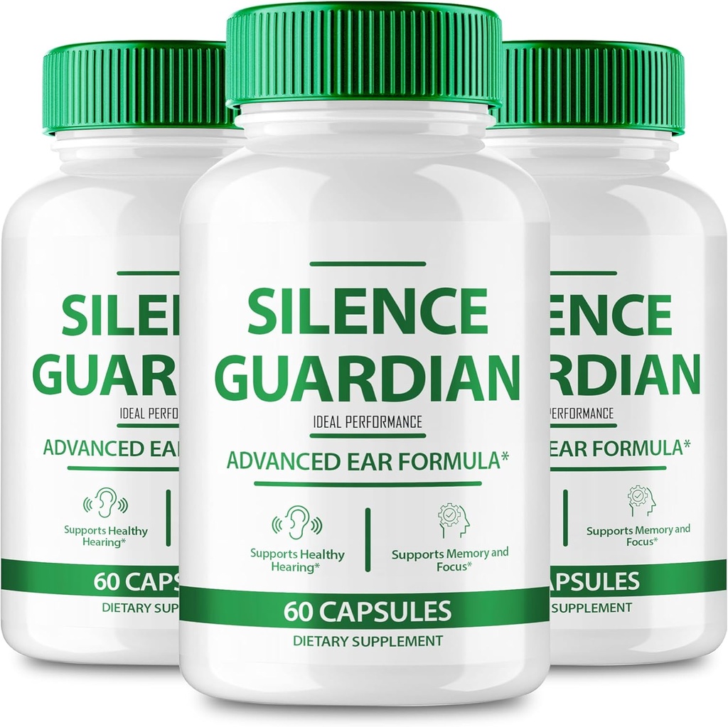 Silence Guardian Tinnitus Relief For Ringende Ører Capsule, Silence Guardian Ring Clear Tinnitus piller, SilenceGuardian Ear Tinnitus supplement, Ear Ringende Tinnitus, SilenceGuardian anmeldelser (3 Pack)