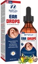 Natrulo Ear Drops for Øre Infektion - Organic Ear Drops for Voksen, Kids, Baby, Hund & Kæledyr - for Øre Aches, Itchy Øre, Infektioner, Svømmer øre, & Lossen Wax - Kids Safe, Made in USA